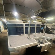 2025 Godfrey EX2286SBX Triple Pontoon Boat- Navy/Silver